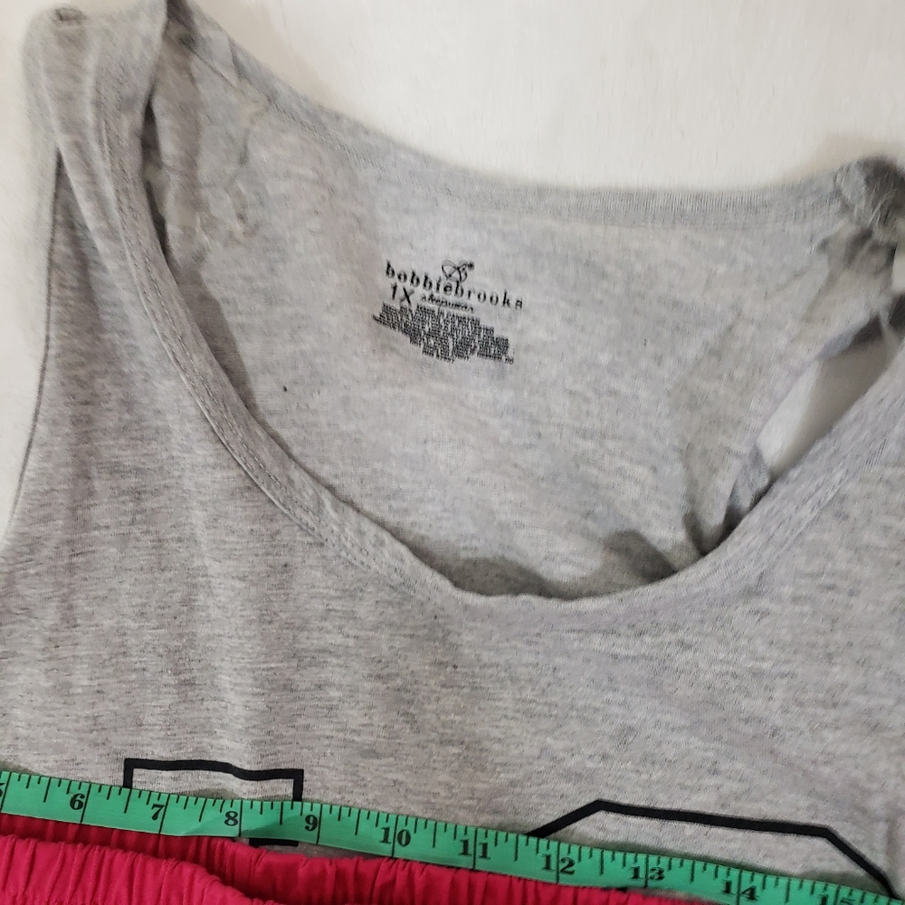 🆕2 Piece Love Pajamas Sleep Set Tank Shorts - Picture 2 of 7